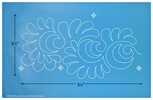 Full Line Stencil - Interlocking El Dorado - Edge To Edge Stencil, Continuous Line Template For Free Motion Quilting, Domestic Machine Quilting, Hand Quilting, Long-Arm Quilting (50003) #TOP5