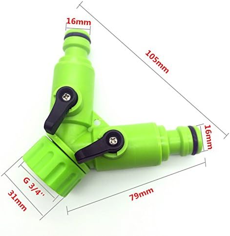 1pcs Irrigation Hose-way Splitter Connector Pipe Water Sprinkler W