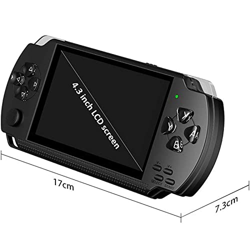Lktina 8Gb 4.3’’ 1000 Lcd Screen Handheld Portable Game Console, Built In 1200+Real Video Games With Media Player, For Gba/Gbc/Sfc/Fc/Smd Games, Best Gift For Kids And Adults -Black (Medium) #TOP1
