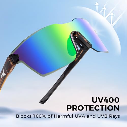 Image of KastKing Tarkio Polarized Fishing Sunglasses, One Piece PC Lens Rimless