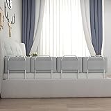 Diseño multifunción: la barandilla de seguridad se puede utilizar no solo como protector de cuna de bebé, sino también como cojín de respaldo, almohada para dormir o incluso como decoración para la ropa de cama.