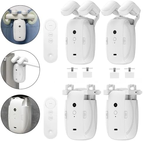 Feegow Uzaktan Kumandalı Elektrikli Perde Açacağı, Roma Çubuğu U Şekilli I-Şekilli Parçalarla Uyumlu, Ev Yatak Odası için 4000mAh Akülü Oto Motor (1 ADET TU) - Görsel 2