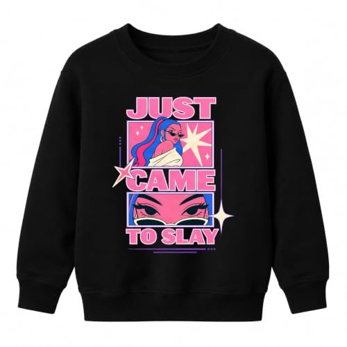 Printera Just Came to Slay Sweat-shirt pour enfant, Noir , 104