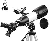 Ottica di alta qualità: è un telescopio astronomico professionale. È adatto per l'osservazione astronomica e l'uso da terra. Ha una qualità dell'immagine brillante e un ingrandimento elevato e offre immagini molto chiare anche in condizioni di scarsa illuminazione.