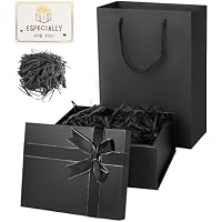 Caja Regalo Cumpleaños, Regalo Cuadrada Plegable con Bolsa, Caja