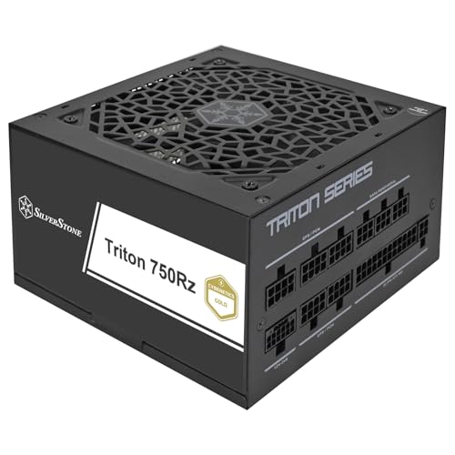 Silverstone Triton 750Rz Cybenetics Gold - Alimentatore ATX completamente modulare, 750 W, ATX 3,1 & PCIe 5, SST-TR750R-GM