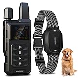 KOOTUMI Dog Shock Collar with Remote - 4500FT Range, IPX7 Waterproof, 4 Humane Training Modes, Security Lock, Type-C Charging, Night Light, Rechargeable E-Collar for 10-120lbs Small Medium Large Dogs