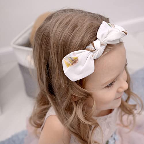 Headband Girl Cute Baby Toddler Rabbit Ear Hair Bands Soft Cotton Bow Headbands Kids Girls Hair Accessories Head Wrap (10Pcs) #TOP5