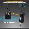 MICNAUX Wireless Lapel Microphone System with Headset & Lavalier Mics, Dual Bodypack Transmitters, Mini Rechargeable Receiver, 48 Channels in 500MHz UHF Band, 260ft Range for Wedding Speech Church #2