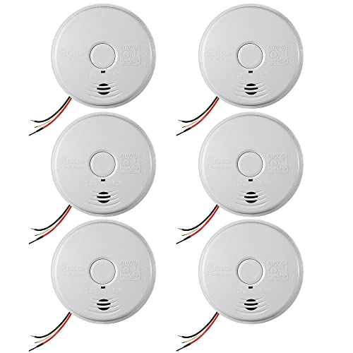Kidde Hardwired Smoke Detector, 10-Year Battery Backup, Interconnect, Test-Silence Button, 6 Pack Kidde Hardwired Smoke Detector, 10-Year Battery Backup, Interconnect, Test-Silence Button, 6 Pack