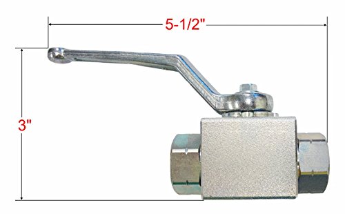 Ultimate Washer UW18715 High Pressure Ball Valve Kit with 3/8-inch MNPT Plug x 3/8-inch FNPT Quick-Connect