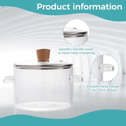 Recceng 1.8L Clear Simmer Pot