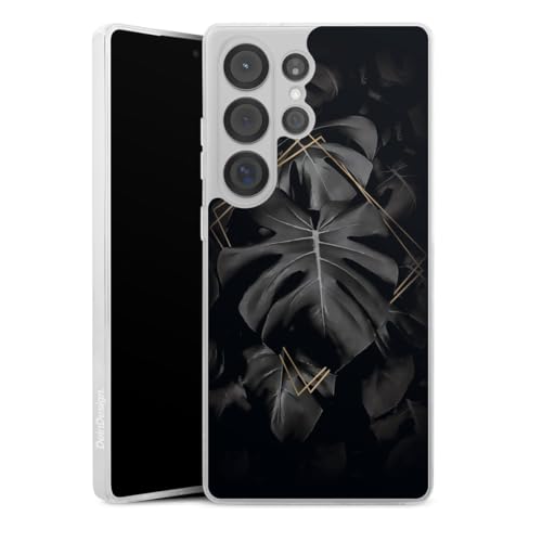 Coque Samsung S25 Ultra en silicone souple au motif jungle géométrique