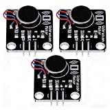 Chiffonade 3Pcs Vibration Sensor Module DC5V 9000RPM Flat Motor with MOS Drive for Wearable Projects (30×21mm, PWM Compatible)