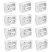 OUNONA 12pcs Box Macaron Box Round Cake Carrier Clear Cake Stand Dessert Boxes Freezer Boxes Dessert Packaging Boxes Cake Boxes Macaron Containers Paper Cup Pastry Box White
