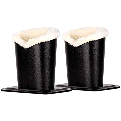 Image of Pack of 2 Plush Lined Eyeglasses Holder Stand Protective Glasses Case For Desks Or Nightstands