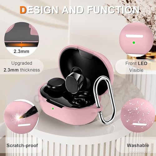 Image of Soft Silicone Case Cover for Bosee New QuietComfort (2024) -Pink