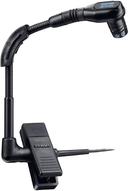 Micrófono BETA 98H/C con cable - Micrófono de instrumento en miniatura con conector XLR con cable, condensador cardioide, clip con cuello de cisne para saxofón/latón o borde de percusión (BETA98H/C)