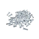 FTCYM 50 Pcs/Set Fit for Bicycle Spoke Cap 14G 12mm Steel Metal Cover Bike Parts Fixed Gear Folding Bikes Universal Practical Protective
