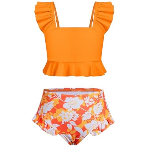 XiaoMoSha Swimming Costume Girls Bikini Set Two Piece Swimsuit Cover