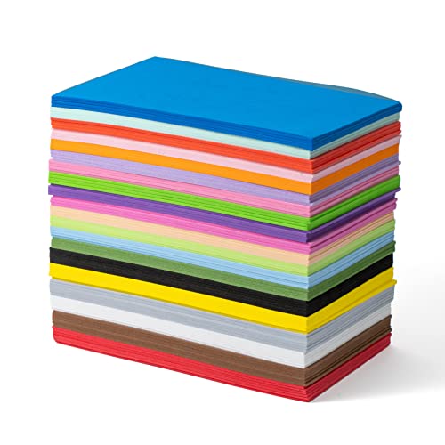 Crafare 8.5x5.5inch Colorful Foam Sheets Crafts 20 Assorted Colors 92