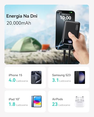 INIU Power Bank, 20000mAh 22.5W Fast Charging Powerbank, USB-C in & out External Battery, Small but Strong Portable Charger for iPhone 17 16 15 Pro Samsung S25 S24 etc