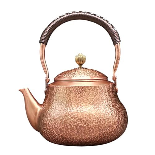 BNF®Hammered Copper Teapot Tea Infuser Kungfu Teapot for Kitchen Camping Outdoor Style B|Home & Garden | Small Kitchen Appliances |1 Piece Handcrafted Hammered Copper Kettle