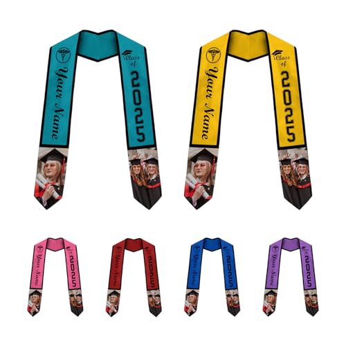 Customized Nursing Graduation Stole/Sash, RN Nurse Stole Graduate 2025, Class of 2025 With Medical Logo Grad 3