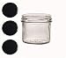 Produktbild 100 Sturzgläser 125 ml Marmeladengläser Einmachgläser Einweckgläser To 66 Schwarzer Deckel Vitrea