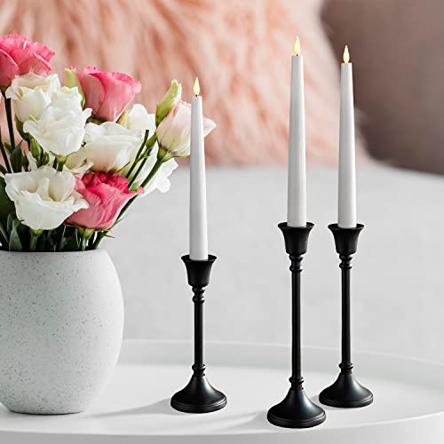 Lamplust Black Taper Candle Holders For Candlesticks, 3 Pack Candle Holder, 7In 8In 9In Tall, Black Candlestick Candle Holders For Table Centerpiece Candelabra, Vintage Farmhouse Decor #TOP3