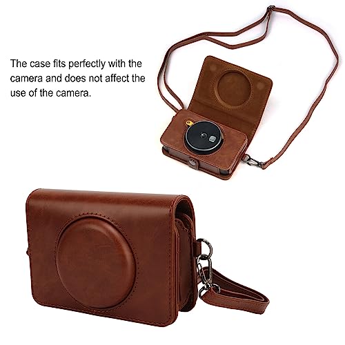 Mini Shot2 Retro Case, PU Leather Protective Camera Carrying Bag with Adjustable Shoulder Strap, for C210R/Mini Shot2 Retro - Image 3