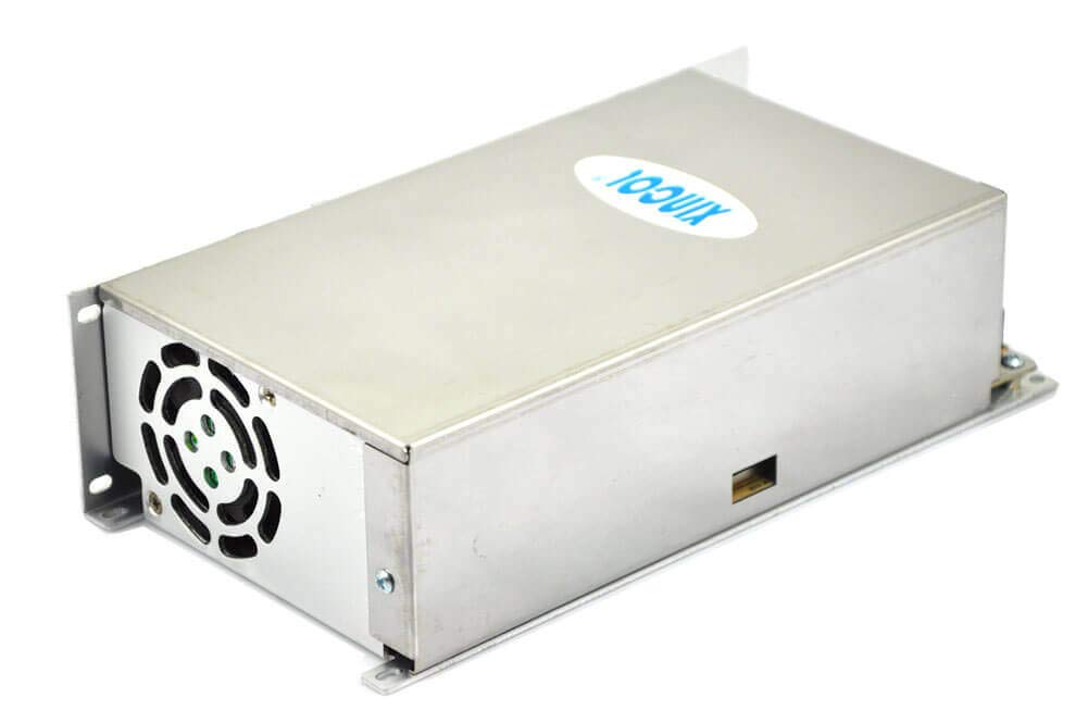 XINCOL AC na DC konwerter AC110 V/220 V na DC 24 V 20 A 500 W zasilacz transformator regulowany do taśmy LED, CCTV, kamery, projektu komputerowego itp.