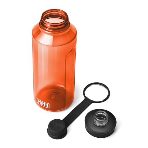Image of YETI Yonder Water Bottle with Yonder Tether Cap, Lightweight, Leakproof and BPA-Free