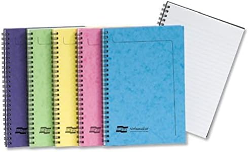 Europa A4 Wire Ruled Notemaker - Assorted Colour (Pack of 10)