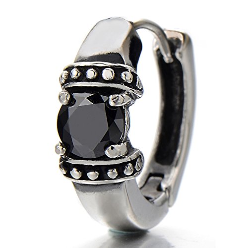 2 Annata Orecchini a Cerchio, Orecchini da Uomo