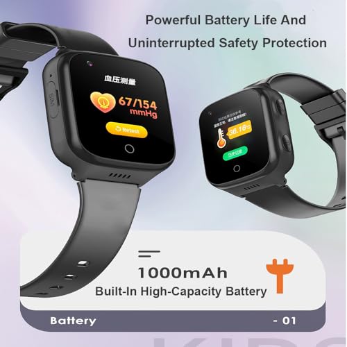 Reloj inteligente de salud para personas mayores con detección de caídas, pantalla de 1.4 pulgadas, alerta SOS, posicionamiento preciso, cámara, videollamada, monitoreo de salud, recordatorio