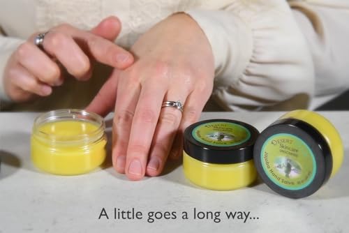Desert Oasis Skincare USDA Organic Unscented Hand Salve – Over 50% Jojoba Oil with Beeswax & Avocado Oil – Fragrance-Free, Gentle Balm for Sensitive Skin, Dry Hands & Cuticles – 2 oz (60 g)