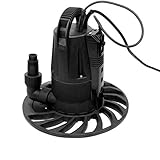 Watershed Innovations HydraPump Smart Flex - Submersible Water Pump - Pool Cover Pump - Portable Electric Pump - HydraDetect Technology for Automatic Operation Black