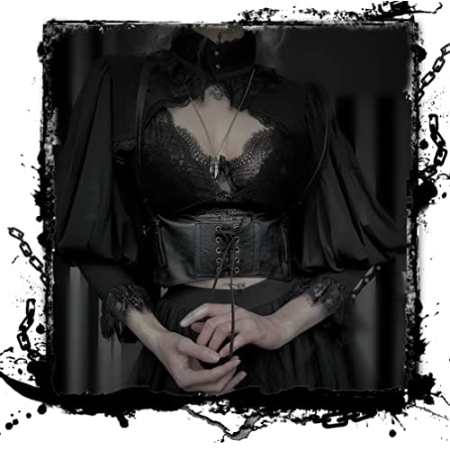 Goth Shrug Black Gothic Victorian Shrugs Crop Top For Women3