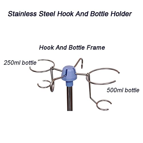 Potence à perfusion portable en aluminium, support haut de gamme réglable