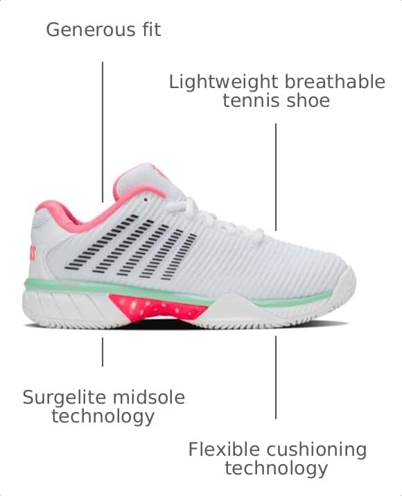 Image of K-Swiss Women's Hypercourt Express 2 HB - Clay Court Tennis Shoe