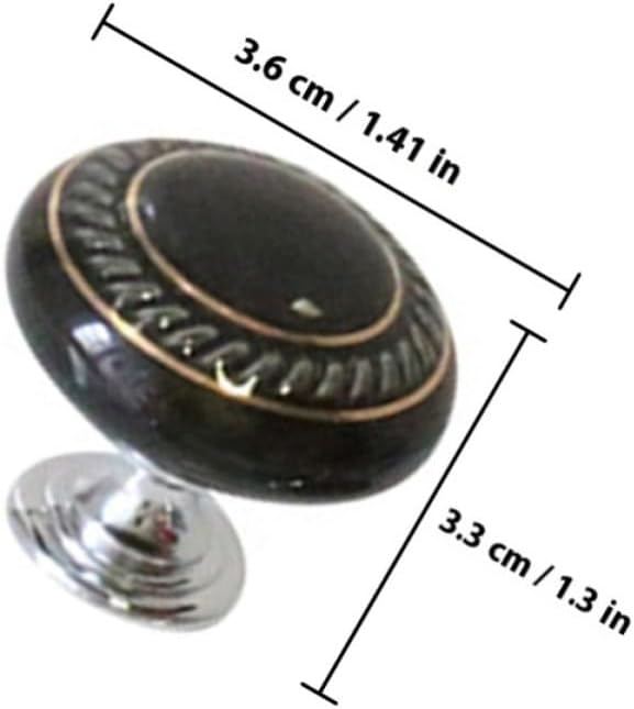 Ciieeo 4 Pcs Toilet Flushing Button Handles for Women round Ceramic and Metal Toilet Button Knobs with Creative Design Convenient and Easy to Use Bathroom Pusher