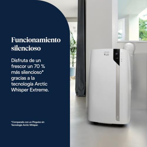 Miniatura 4 de De Longhi Pinguino Pac Ex93 Extreme Aire Acondicionado Portátil Silencioso Con Tecnología Arctic Whisper Extreme, 9.400 Btu H, 2.5 Kw, Hasta 85 M , Clase A
