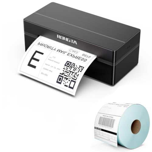 Image of Rongta RP425 Black Label Printer+2500 PCS 4 * 6 Thermal Labels