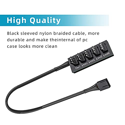 XTVTX 3PCS PWM Fan Hub, cavo di alimentazione