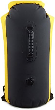 Kadyn 35L Dry Bag Sack backpack Waterproof Compression Black with Yellow