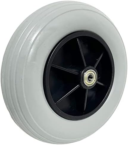 8" x 2" (200x50) Caster Solid Rubber Front Rear Caster Tires Wheels Assembly for Many Standard Wheelchairs Powerchairs/Electric Wheelchair Replace