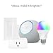 Smart Home Lighting Starter Kit - Amazon Echo Dot Max + Amazon Smart Plug + Amazon Basics Smart Bulb + Amazon Basics Smart Remote/Dimmer, with Alexa+ Early Access