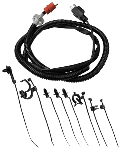 TIKSCIENCE 68223419AA Engine Heater Cord Fit for Dodge Ram 2500/3500/4500/5500 6.7L Diesel 2014-2018 – OEM Replacement for Cold Weather Starts & Engine Block Heating