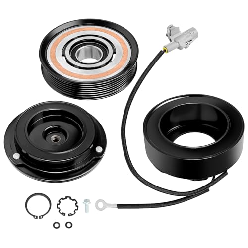 SCITOO AC Compressor Clutch for Toyota for Tundra 4.7L 2000-2006 | All-in-One AC Compressor Clutch Kit with 6-Groove Pulley 883200C010 883200C01084